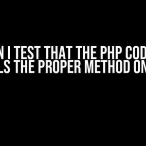 How can I test that the PHP code under test calls the proper method on a trait?